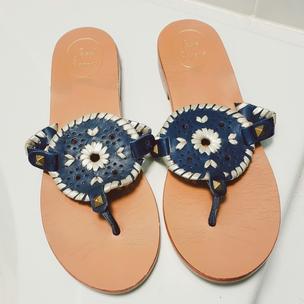 Jack Rogers navy sandals